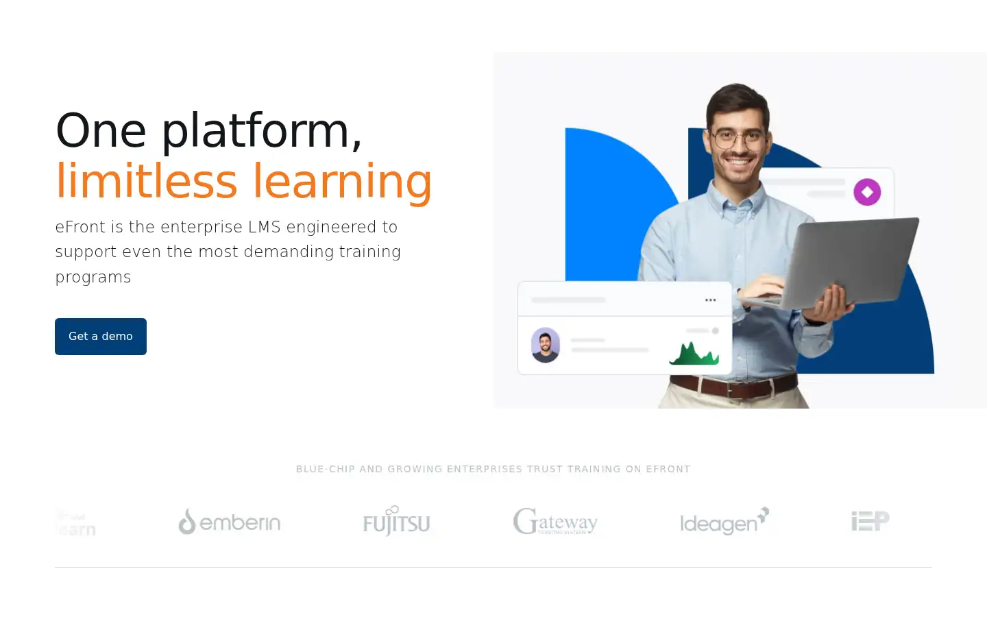 Screenshot of efrontlearning.com