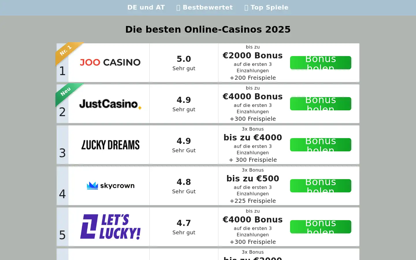 Screenshot of eftcasino.com