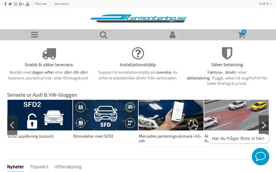 Screenshot of eftermontering.se