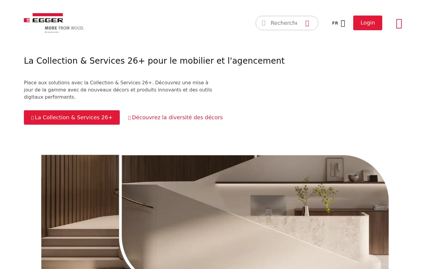Screenshot of egger.com