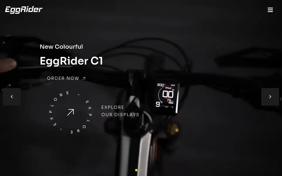 Screenshot of eggrider.com
