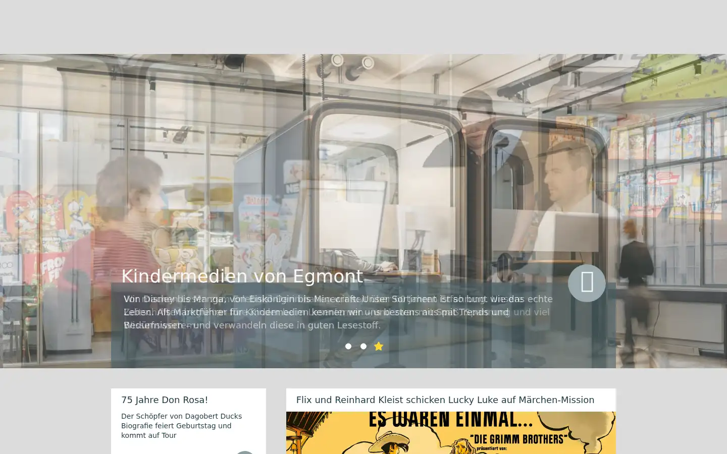 Screenshot of egmont.de