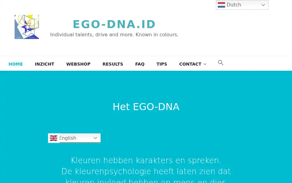 Screenshot of ego-dna.id
