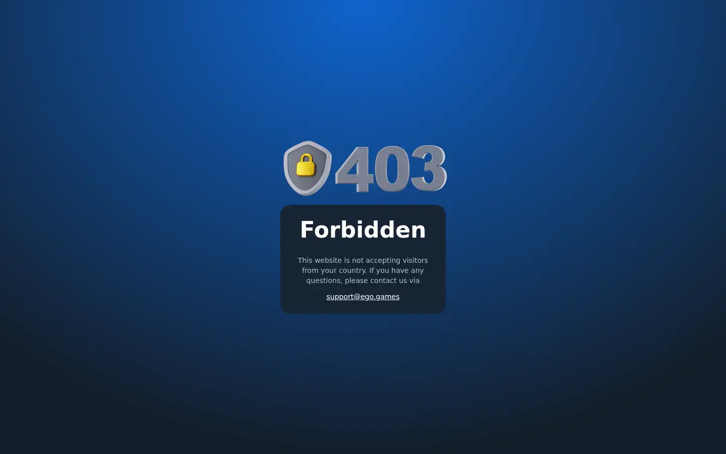 Screenshot of ego.games