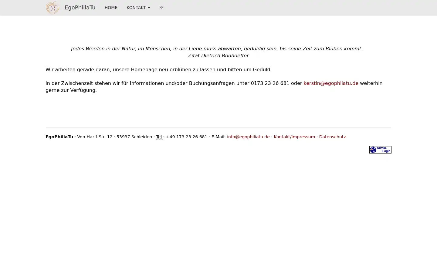 Screenshot of egophiliatu.de