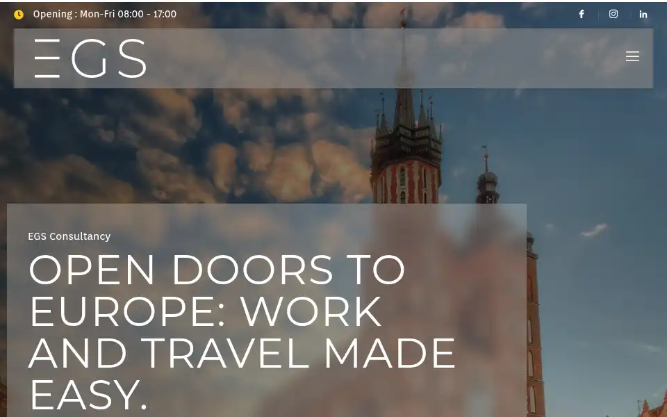 Screenshot of egsconsultancy.com