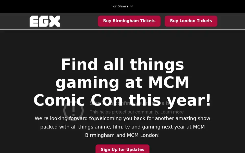 Screenshot of egx.net
