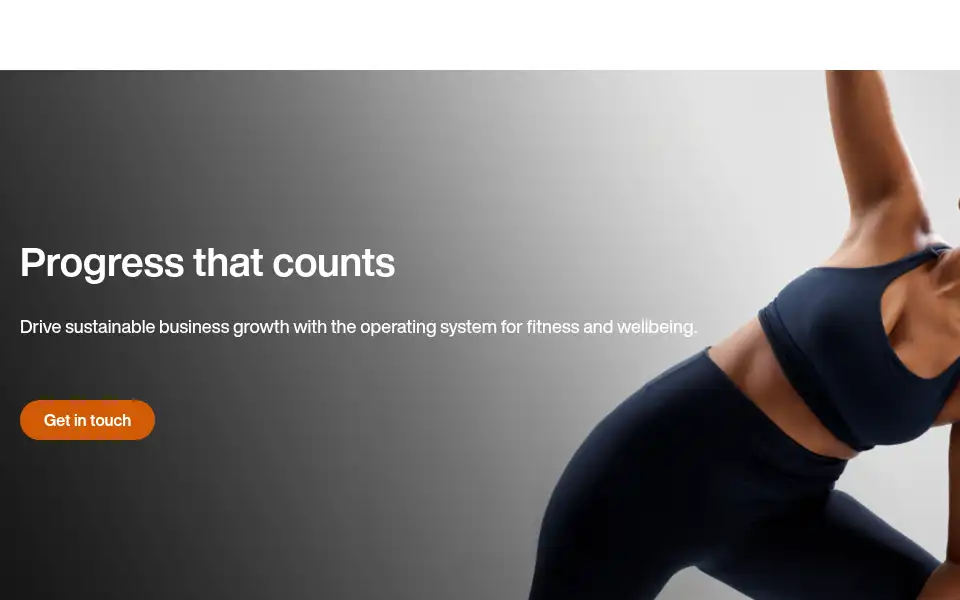 Screenshot of egym.com