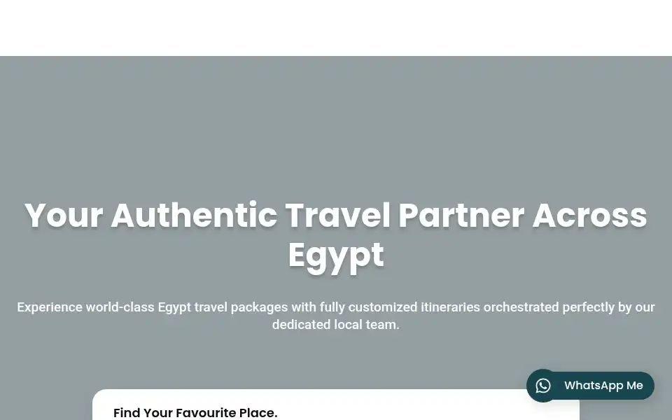 Screenshot of egyptatours.com