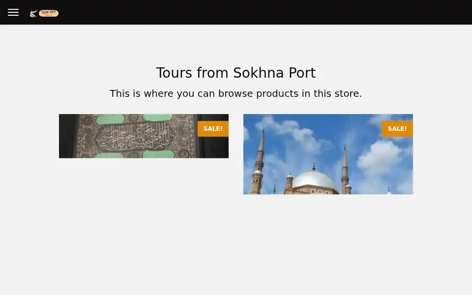 Screenshot of egyptgifttours.com