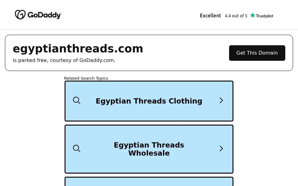 Screenshot of egyptianthreads.com