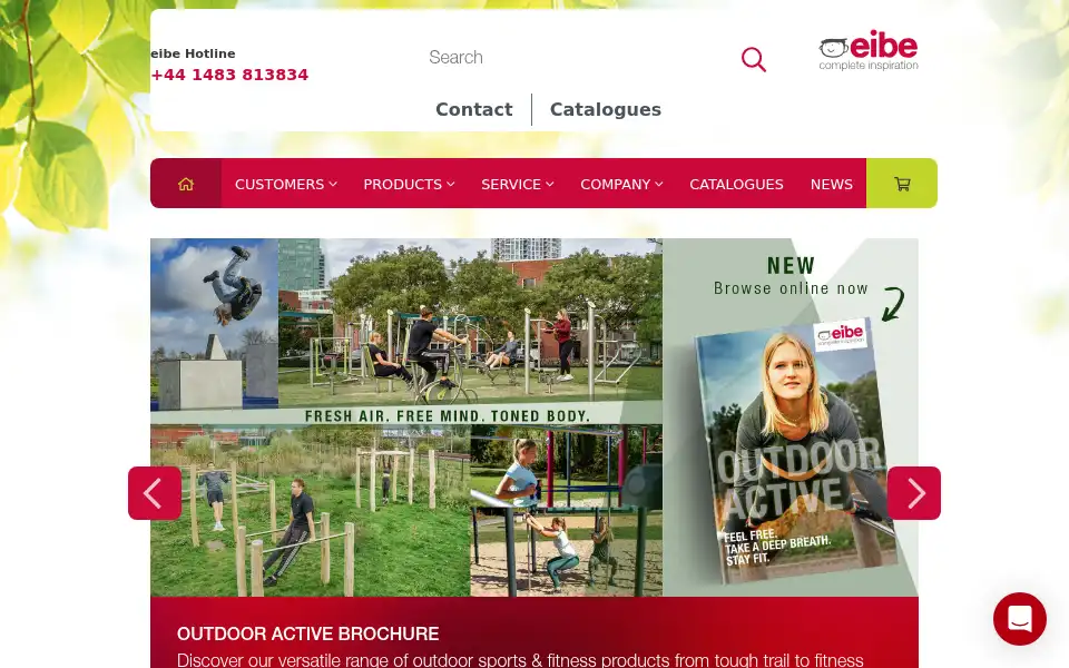 Screenshot of eibe.co.uk