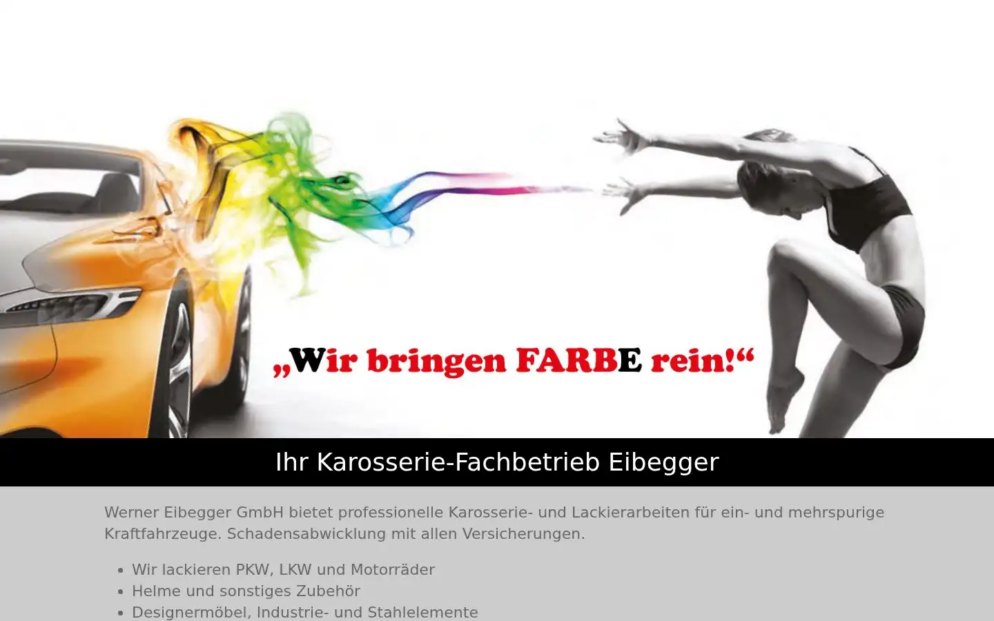 Screenshot of eibegger.at