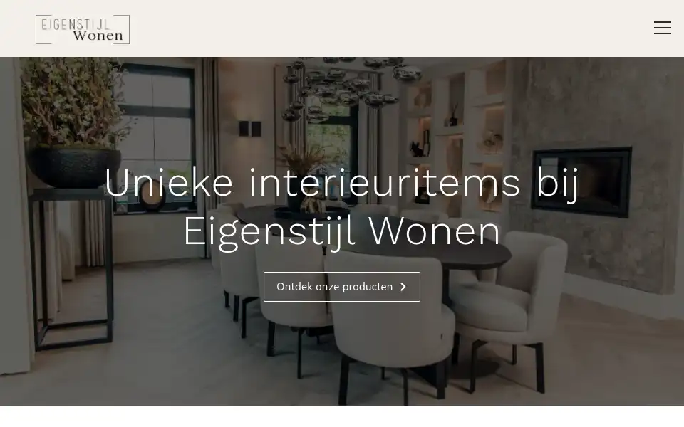 Screenshot of eigenstijlwonen.nl