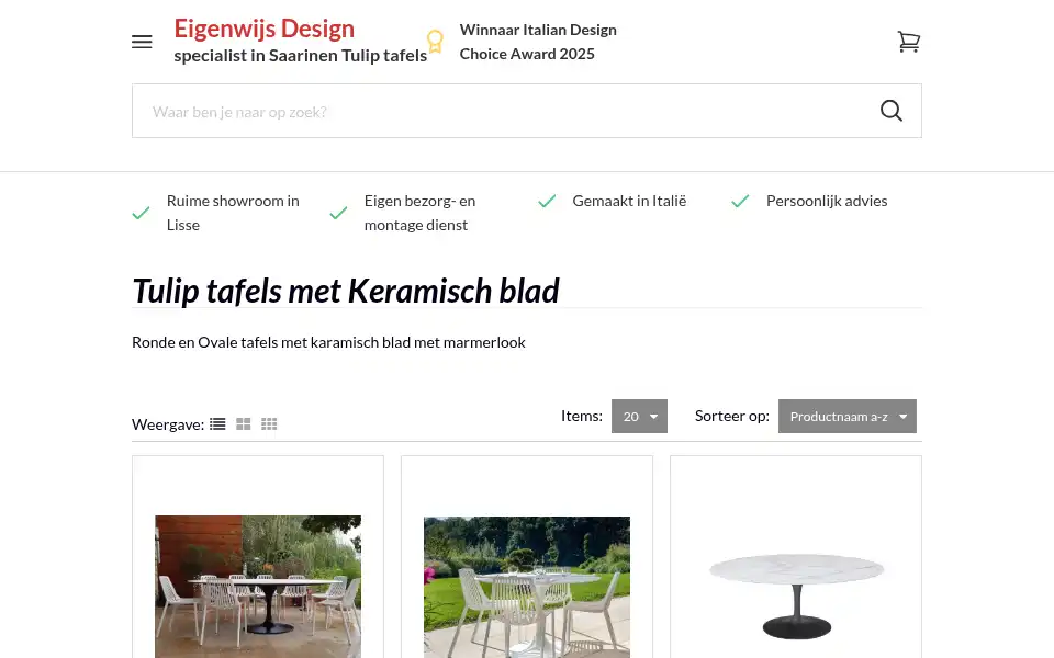 Screenshot of eigenwijsdesign.nl