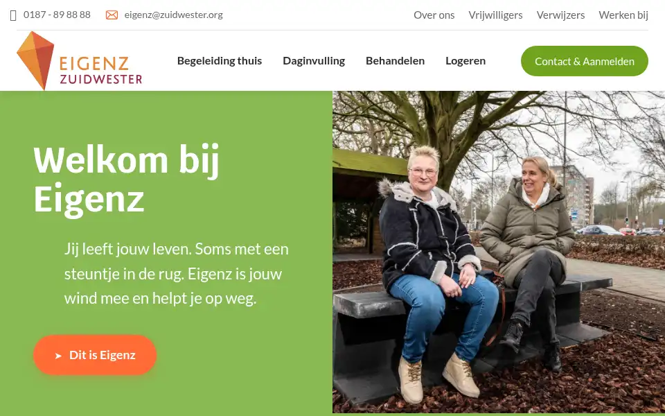 Screenshot of eigenz.org