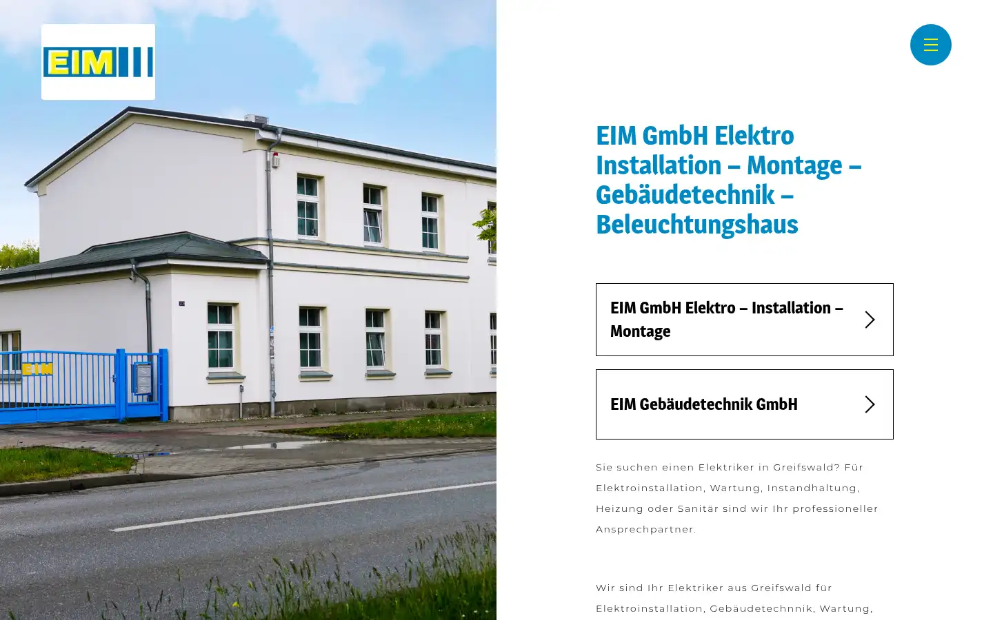 Screenshot of eim-elektro.de