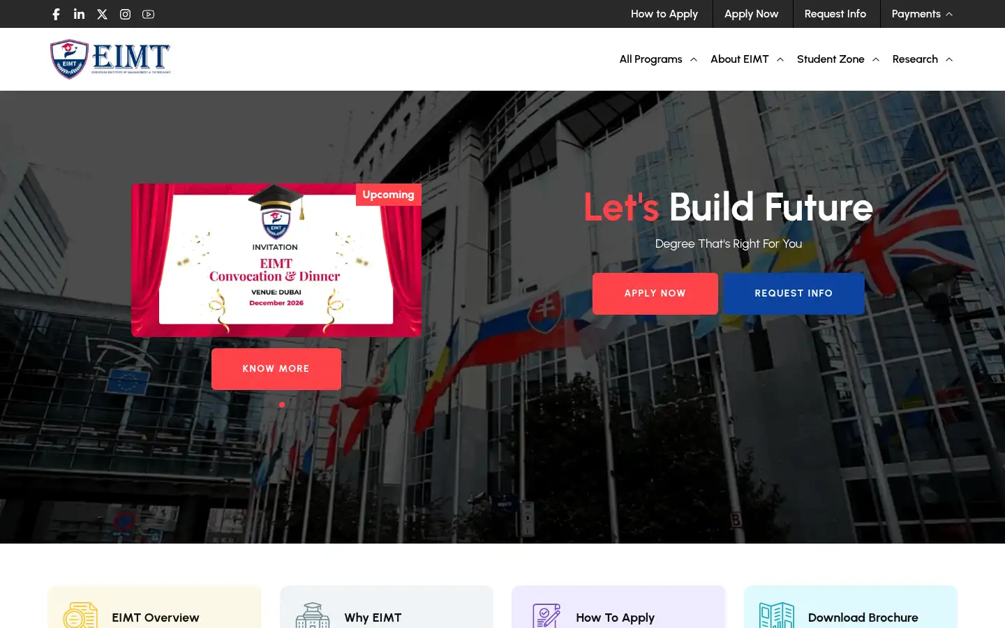 Screenshot of eimt.ch