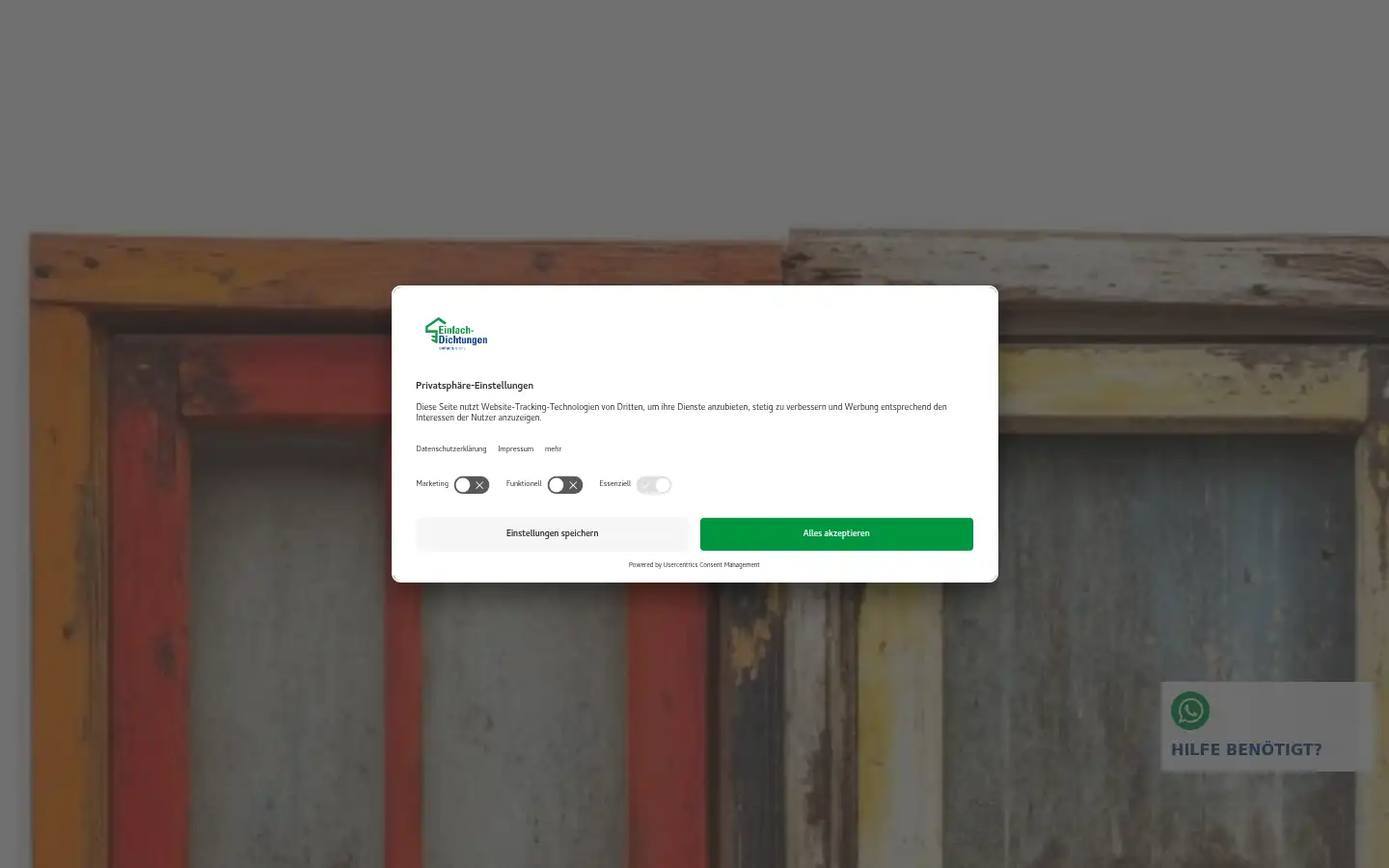 Screenshot of einfach-dichtungen.de