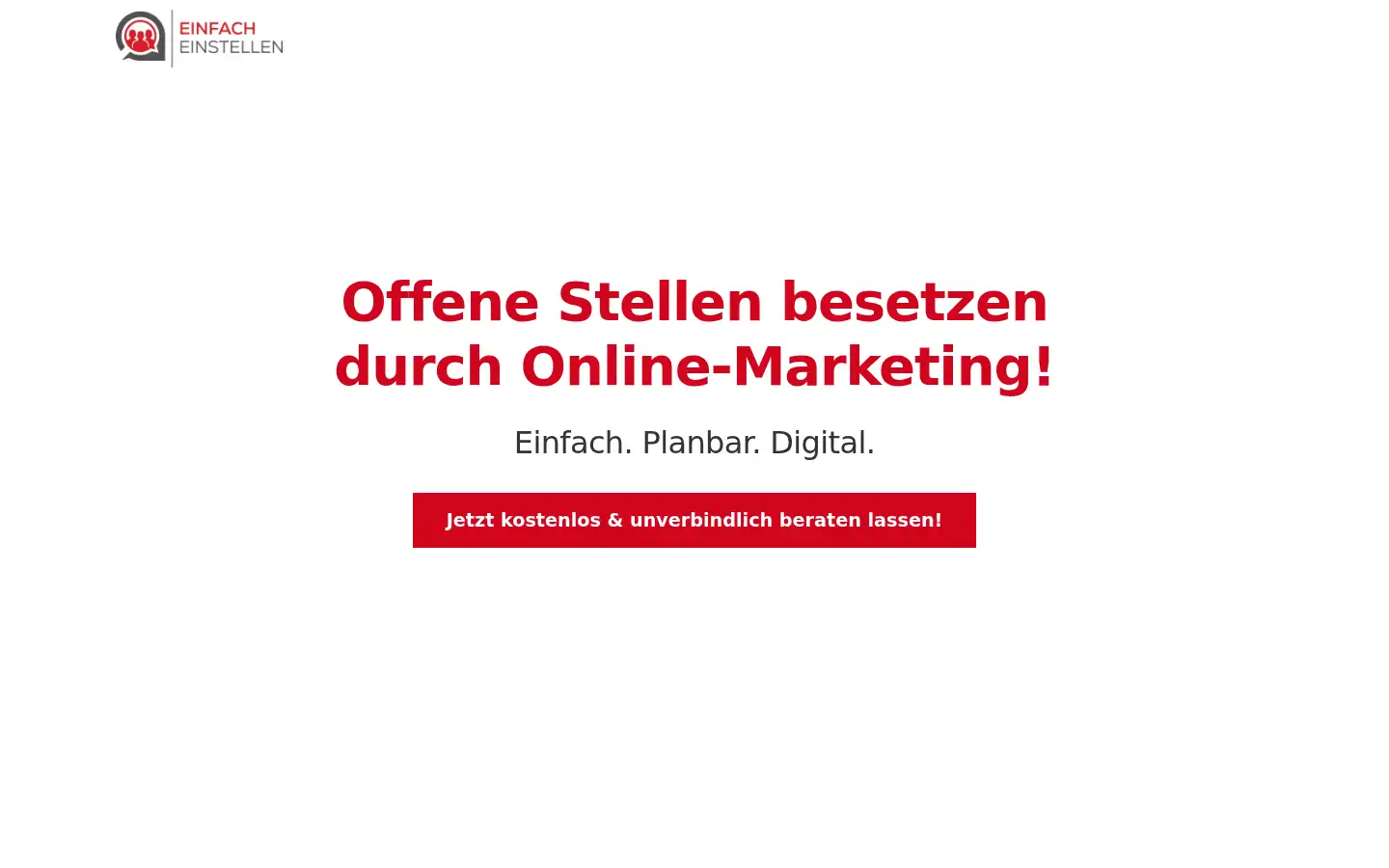 Screenshot of einfacheinstellen.de