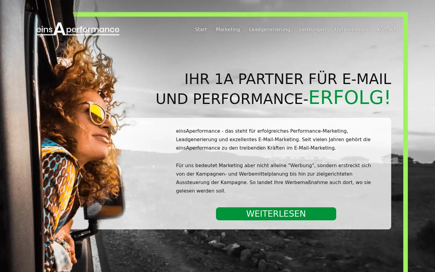 Screenshot of einsaperformance.de