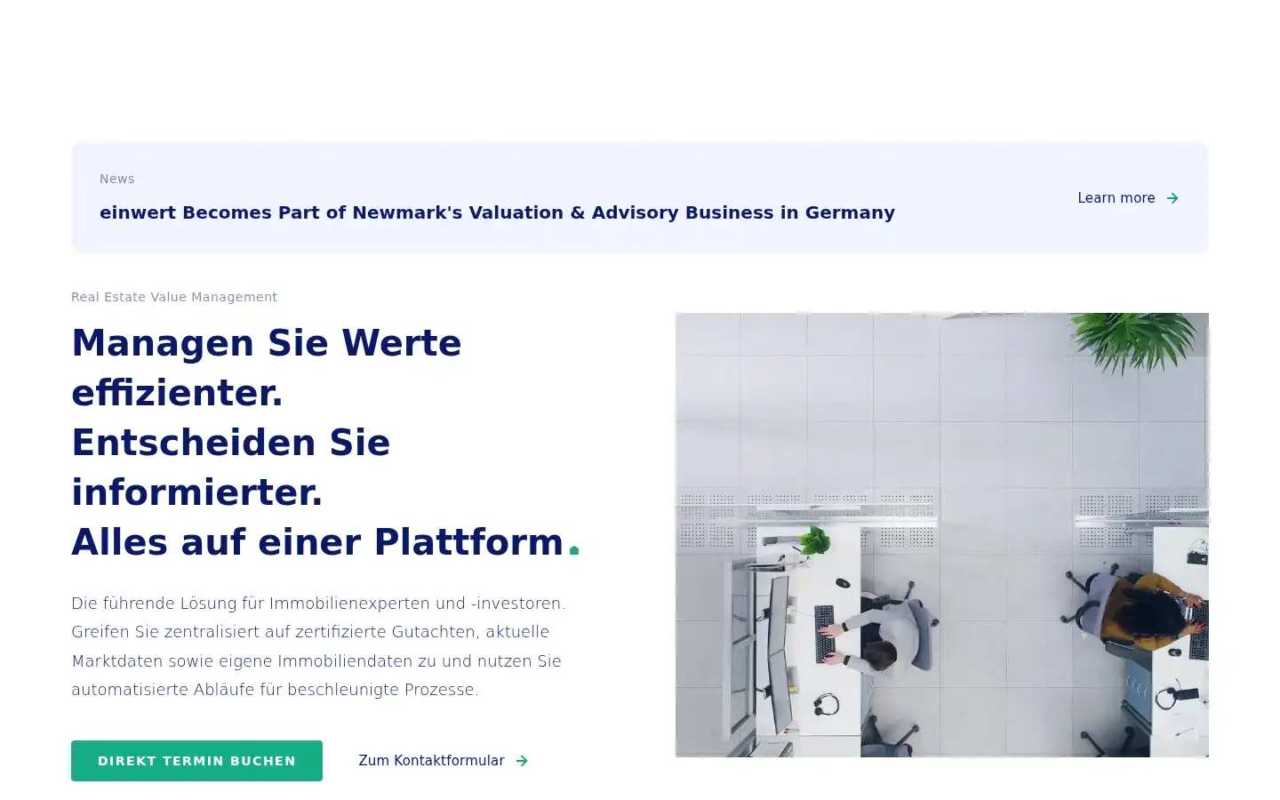 Screenshot of einwert.com