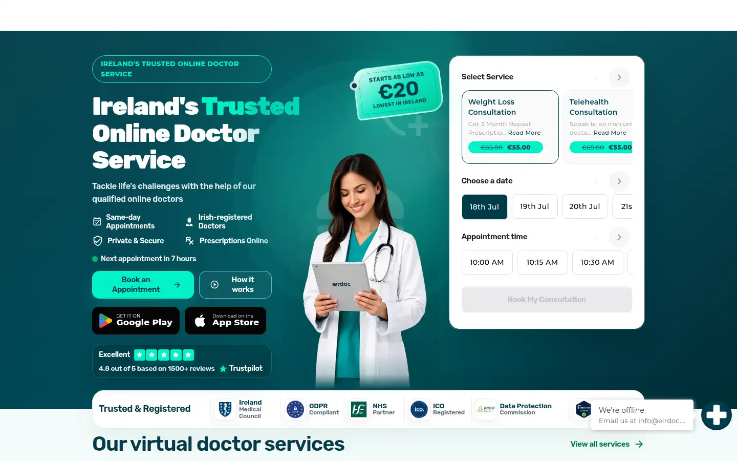 Screenshot of eirdoc.ie