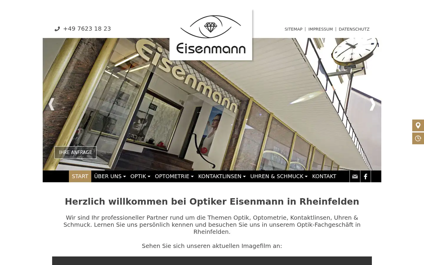 Screenshot of eisenmann-rheinfelden.de