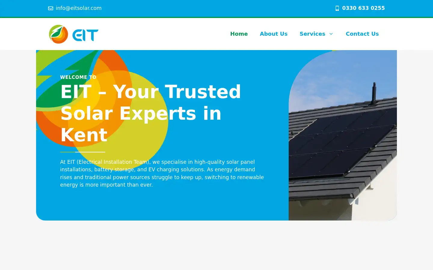 Screenshot of eitsolar.com