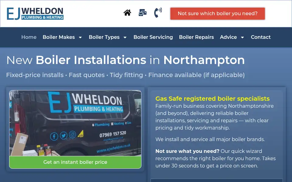 Screenshot of ejwheldon.co.uk
