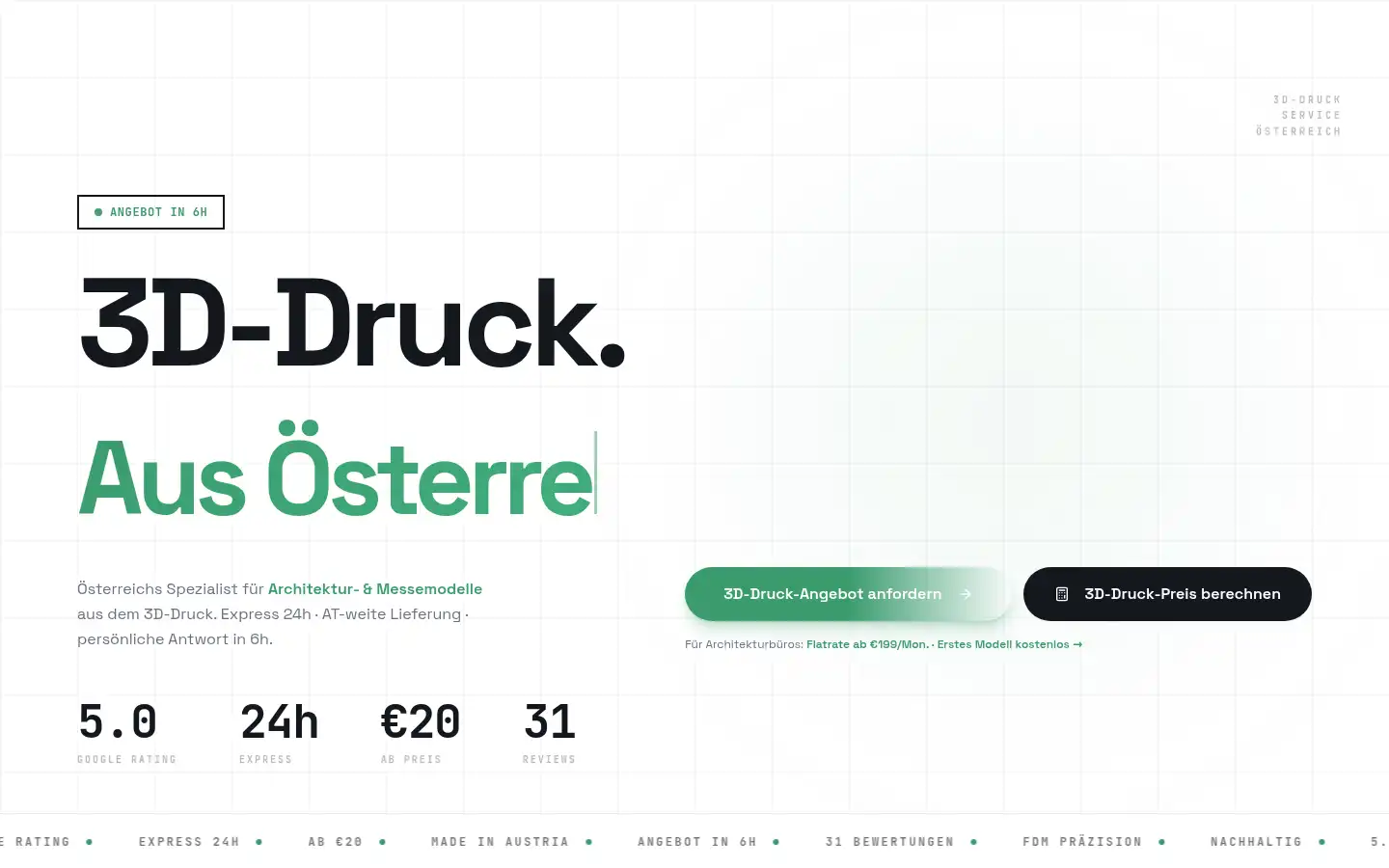 Screenshot of ek-druck.at