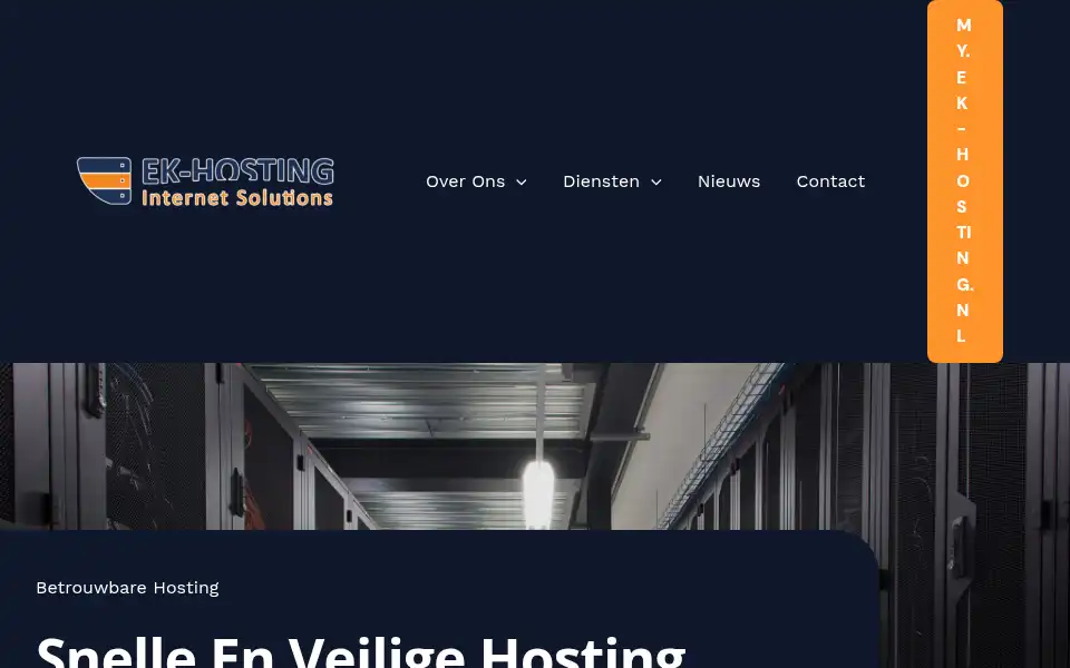 Screenshot of ek-hosting.nl