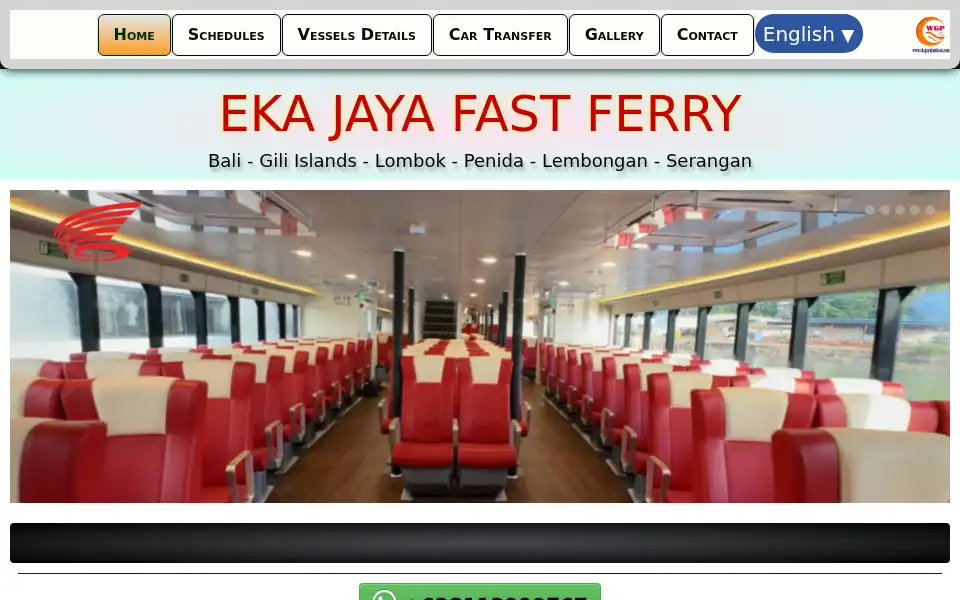 Screenshot of ekajayafastboat.com