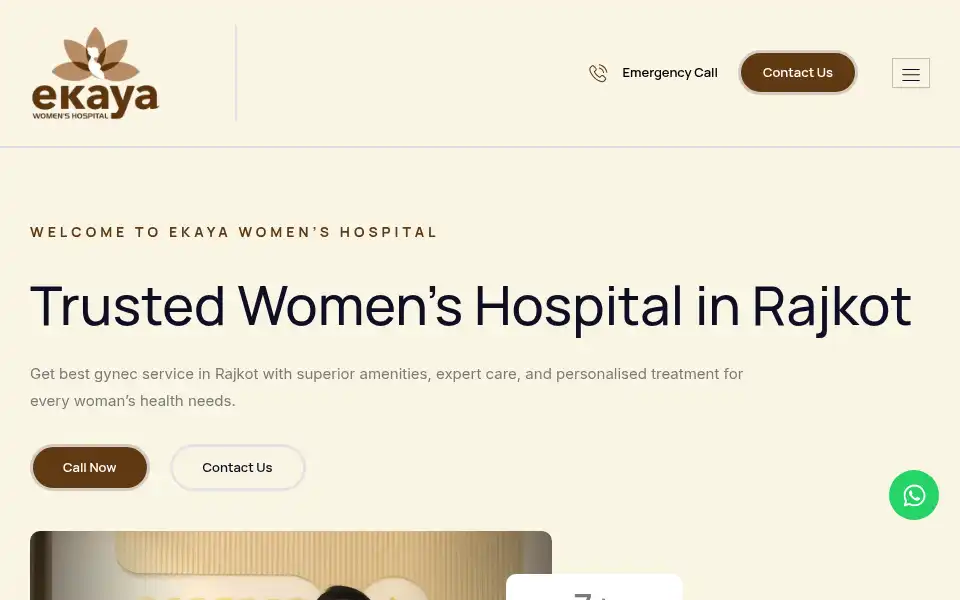 Screenshot of ekayawomenshospital.com