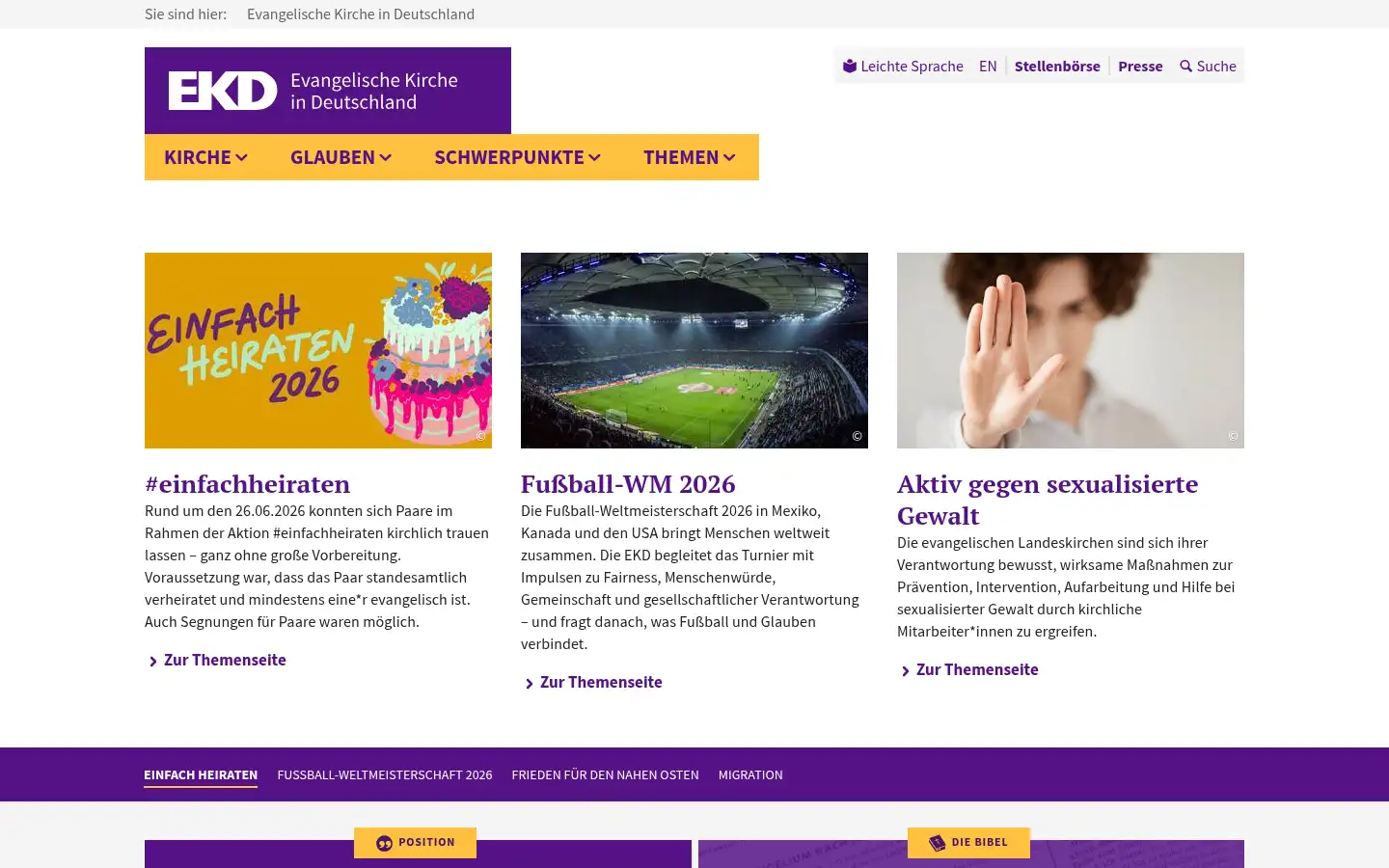 Screenshot of ekd.de
