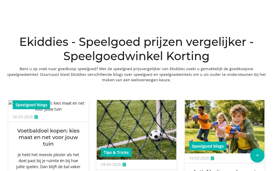 Screenshot of ekiddies.nl