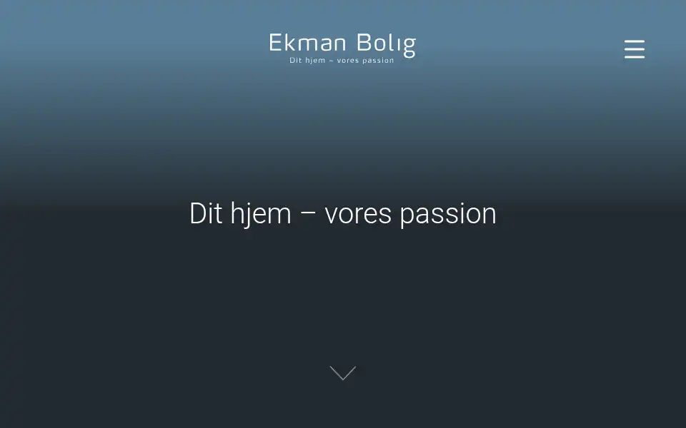 Screenshot of ekmanbolig.dk