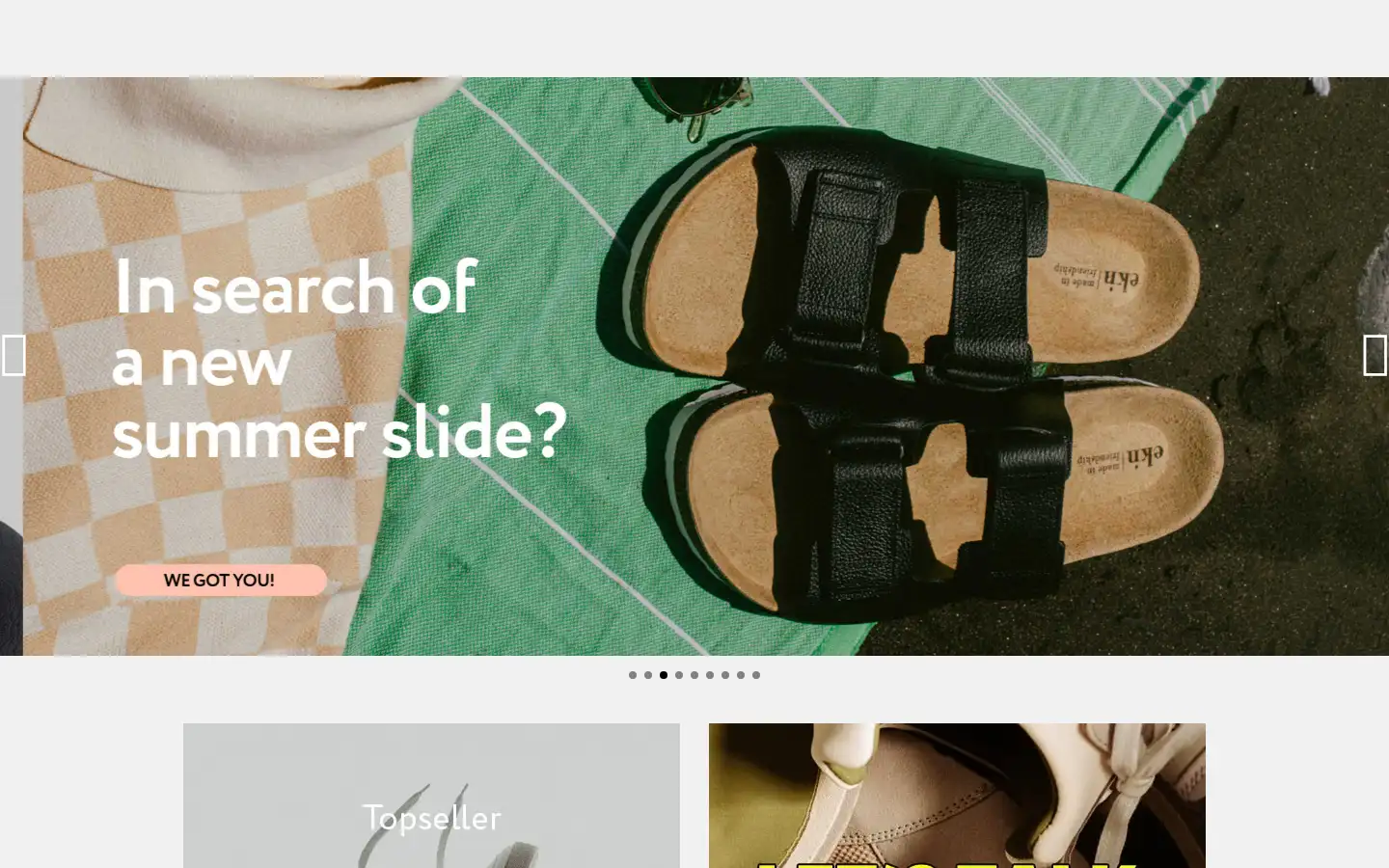 Screenshot of eknfootwear.com
