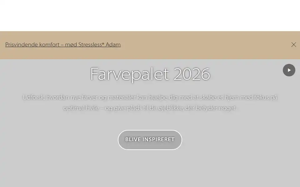 Screenshot of ekornes.dk