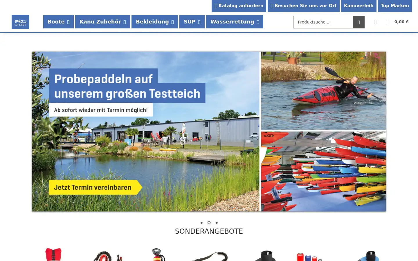 Screenshot of ekue-sport.de