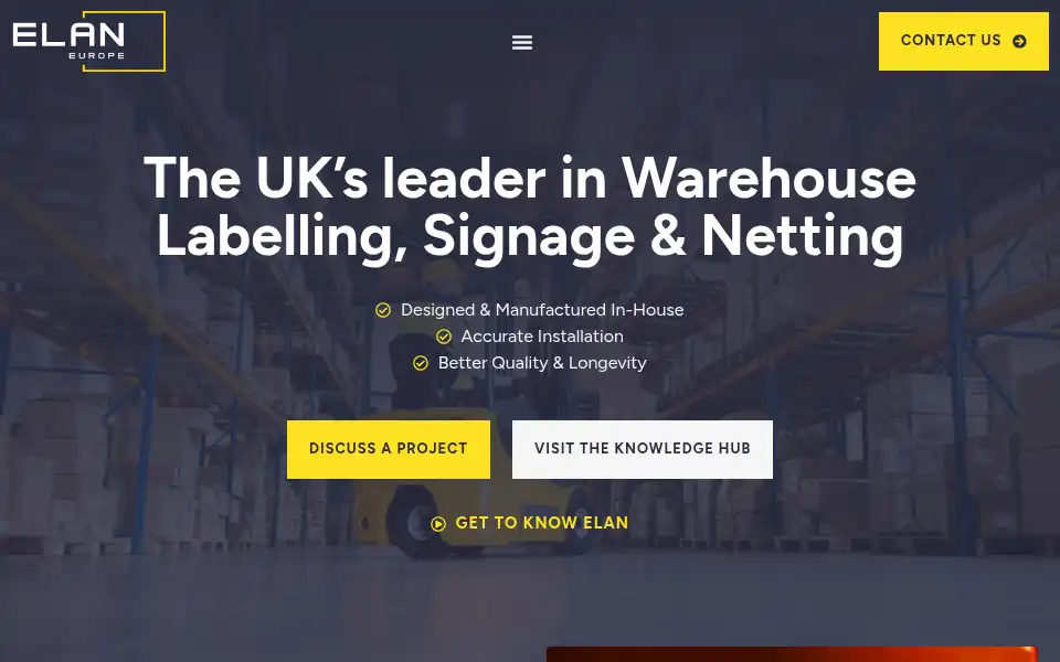 Screenshot of elaneurope.co.uk