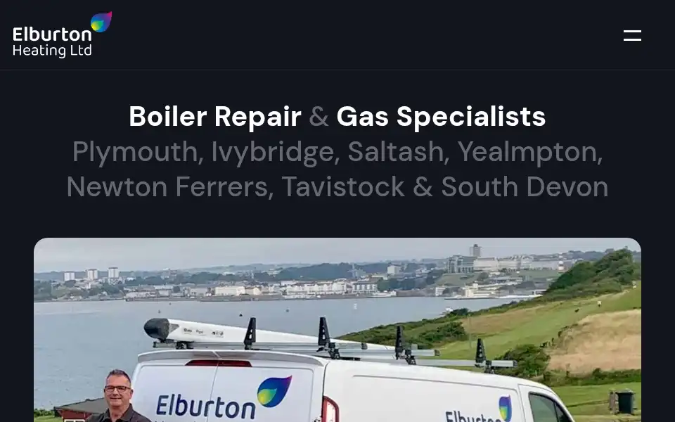 Screenshot of elburtonheatingltd.co.uk