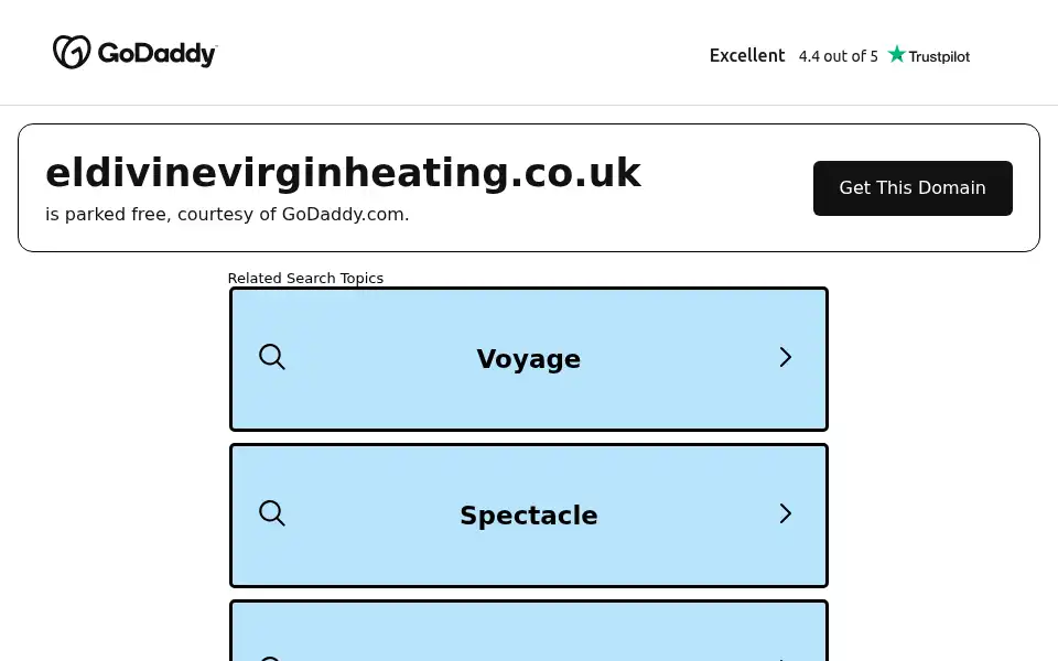 Screenshot of eldivinevirginheating.co.uk