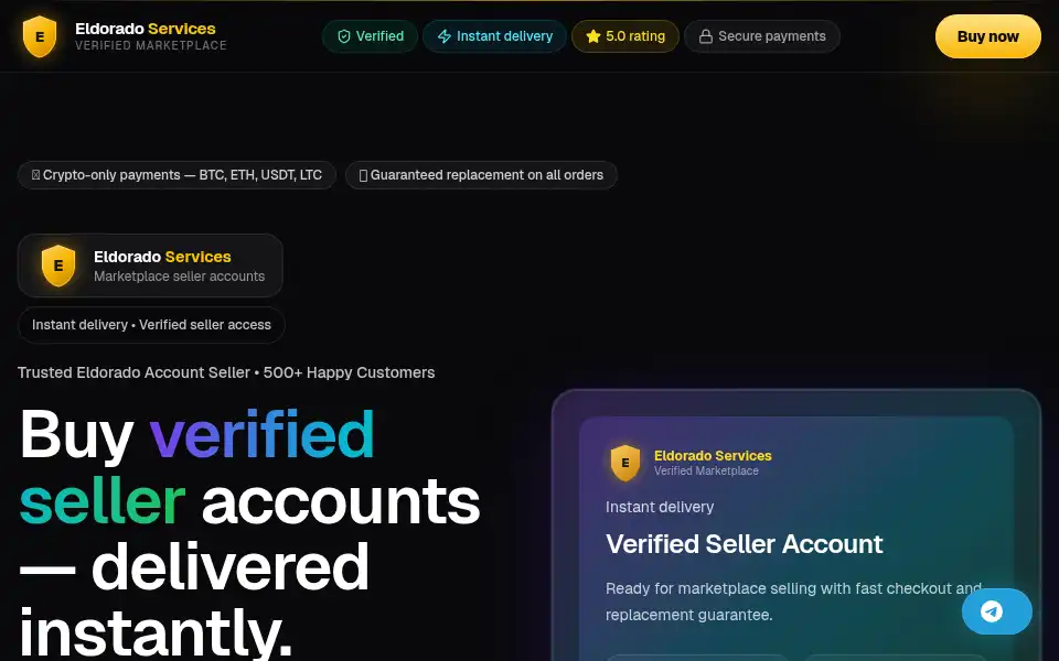 Screenshot of eldoradoservices.store