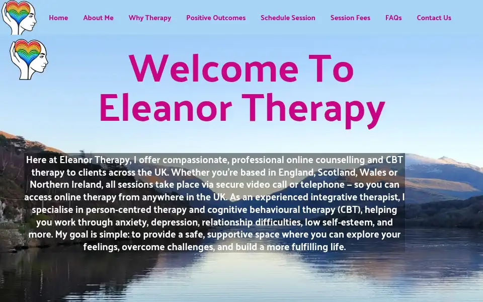 Screenshot of eleanortherapy.com