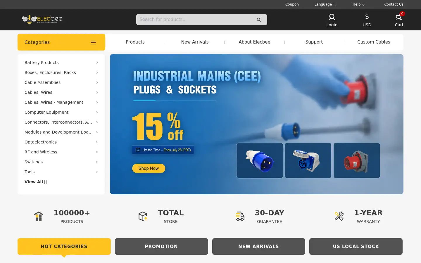 Screenshot of elecbee.com