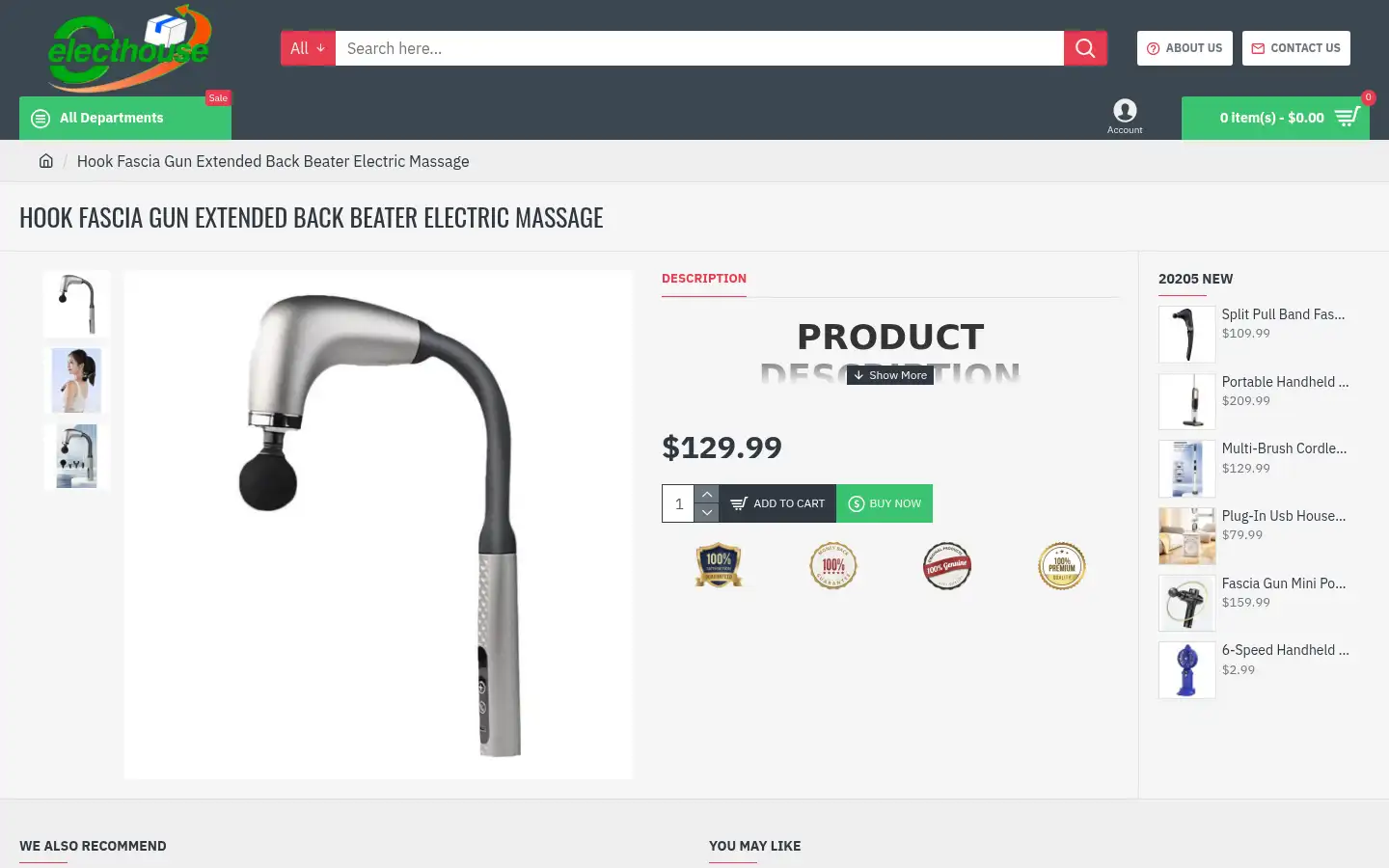 Screenshot of electhouse.com