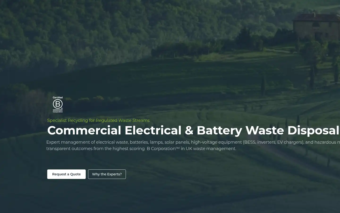 Screenshot of electricalwaste.com