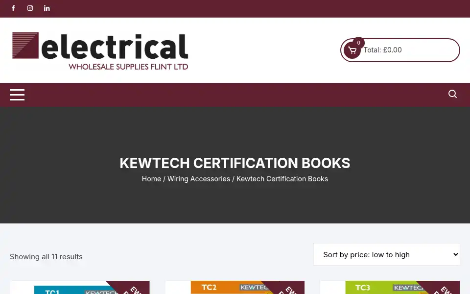 Screenshot of electricalwholesalesupplies.co.uk