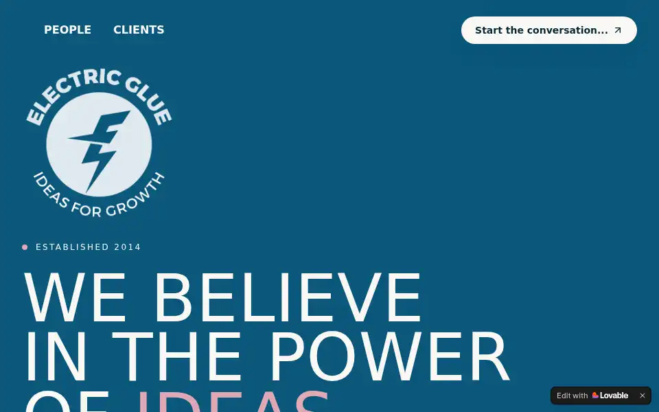 Screenshot of electricglue.com